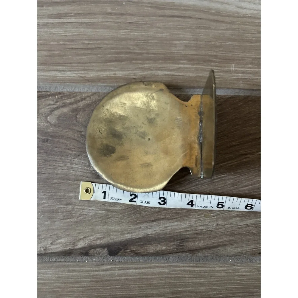 1 Vintage Solid Brass Bookend Seashell Scallop‎ Art Deco Beach MCM Nautical 6
